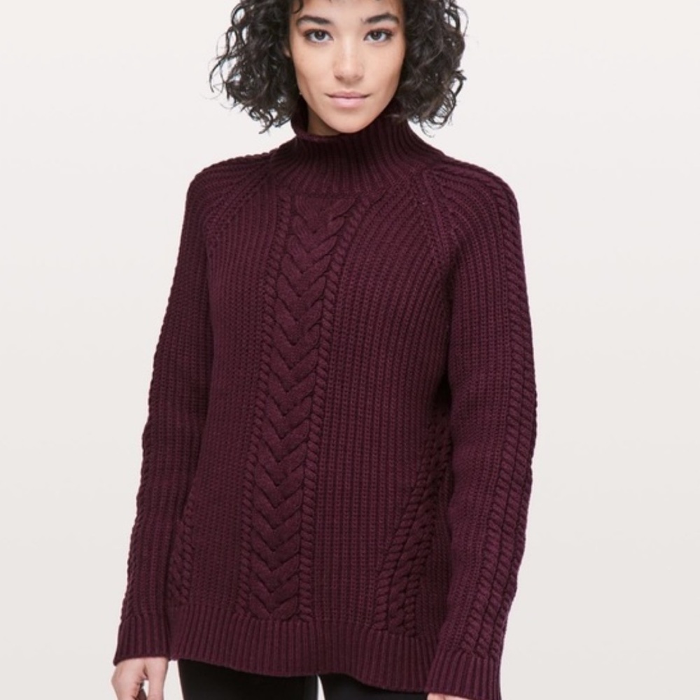 Size 10 Lululemon "Bring The Cozy" turtleneck